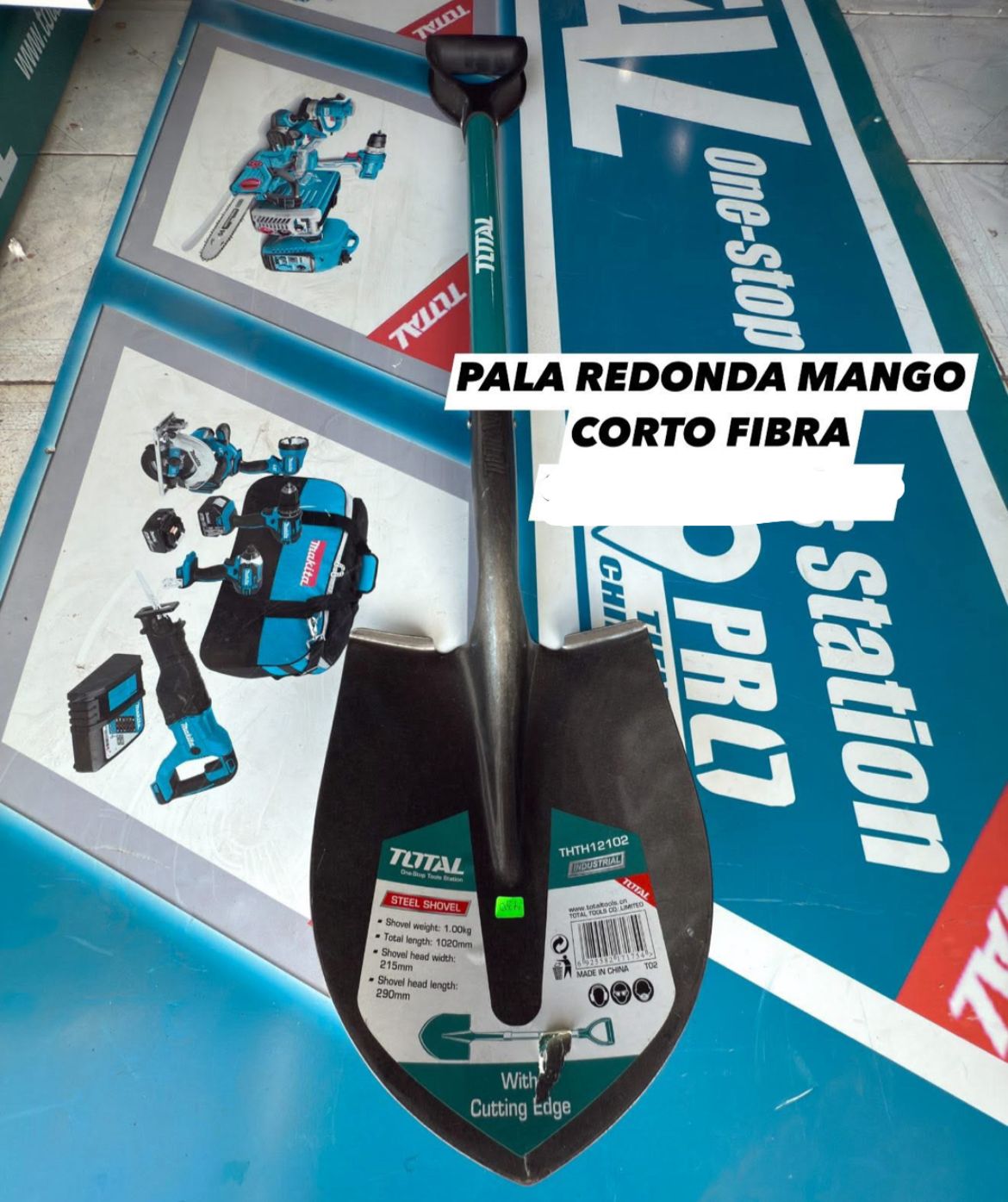 PALA REDONDA CABO CORTO FIBRA THTH12102